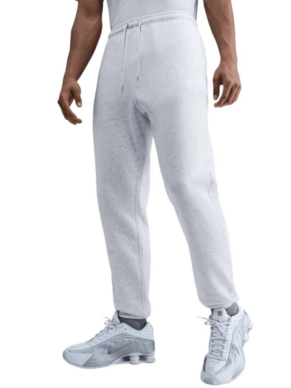 Nike Club Cuffed Fleece Pants Mens Sizes Birch Heather Joggers FN3808-051 NWT